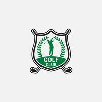 le golf logo badge et autocollant vecteur