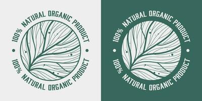 biologique en bonne santé nourriture étiqueter, Naturel végétalien et végétarien écologique produit emblème vecteur