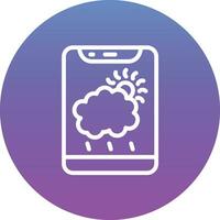 icône de vecteur d'application météo