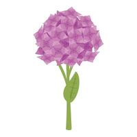 hortensia fleur icône dessin animé vecteur. floral fleur vecteur