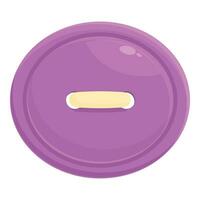 ovale bouton icône dessin animé vecteur. artisanat mignonne art vecteur