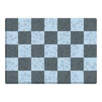échecs planche porte tapis icône dessin animé vecteur. tapis maison vecteur