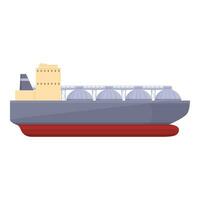 technologie transporteur navire icône dessin animé vecteur. gaz navire vecteur