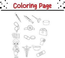 coloration page enfant prise une baignoire vecteur