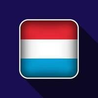 plat Luxembourg drapeau Contexte vecteur illustration