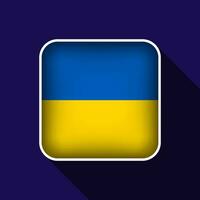 plat Ukraine drapeau Contexte vecteur illustration
