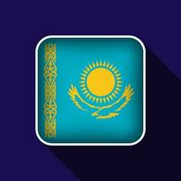 plat kazakhstan drapeau Contexte vecteur illustration