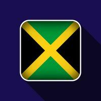 plat Jamaïque drapeau Contexte vecteur illustration