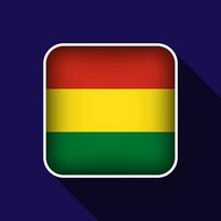 plat Bolivie drapeau Contexte vecteur illustration