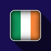 plat Irlande drapeau Contexte vecteur illustration