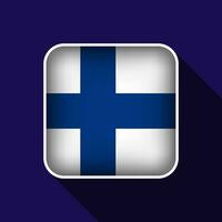 plat Finlande drapeau Contexte vecteur illustration