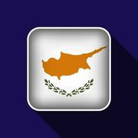 plat Chypre drapeau Contexte vecteur illustration