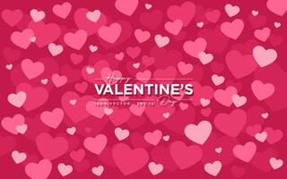 moderne Contexte de la Saint-Valentin jour, romance, cœurs, conception vecteur modèle modifiable et redimensionnable eps dix