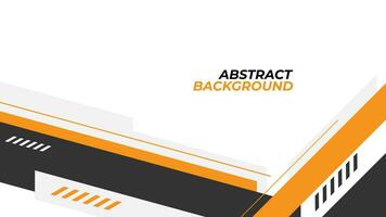moderne abstrait géométrique Contexte conception avec gris Orange et blanc Couleur vecteur