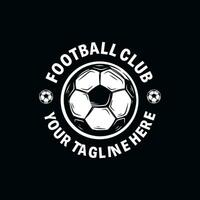 illustration vectorielle de football logo design vecteur