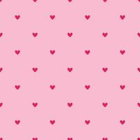 foncé rose cœurs modèle sur rose arrière-plan, valentines sans couture modèle avec cœurs, cadeau emballage vecteur