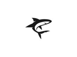 requin logo vecteur illustration. requin icône