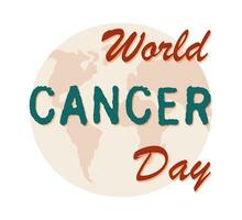 fond de la journée mondiale du cancer vecteur