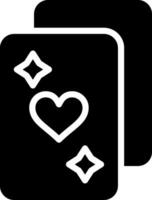 conception d'icône créative de poker vecteur