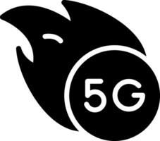 conception d'icônes créatives 5g vecteur