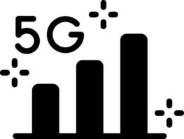 conception d'icônes créatives 5g vecteur