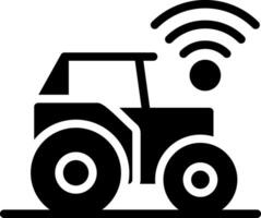 intelligent tracteur Créatif icône conception vecteur