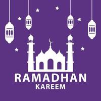 vecteur gratuit de conception de voeux de festival musulman ramadan kareem