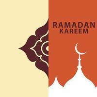 vecteur gratuit de conception de voeux de festival musulman ramadan kareem