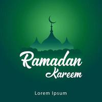 vecteur gratuit de conception de voeux de festival musulman ramadan kareem