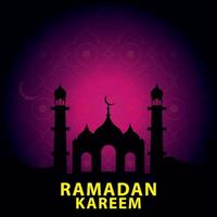 vecteur gratuit de conception de voeux de festival musulman ramadan kareem