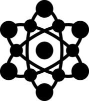 conception d'icône créative atome vecteur