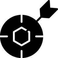 imbriqué cible Créatif icône conception vecteur