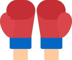conception d'icônes créatives de gants de boxe vecteur