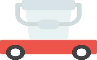 conception d'icône créative de chariot de nettoyage vecteur