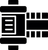 conception d'icône créative de rouleau de film vecteur