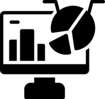 conception d'icône créative d'analyse de données vecteur