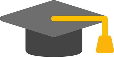 conception d'icône créative de chapeau de graduation vecteur