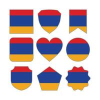 moderne abstrait formes de Arménie drapeau vecteur conception modèle