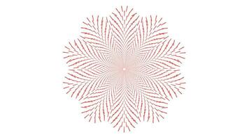 abstrait spirale à pois filage rouge et blanc vortex style fleur Contexte. vecteur