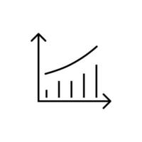 le progrès bar Facile contour symbole pour la toile des sites. adapté pour livres, magasins, magasins. modifiable accident vasculaire cérébral dans minimaliste contour style. symbole pour conception vecteur