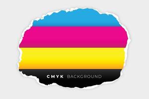 cmyk lignes Contexte dans déchiré papier style vecteur