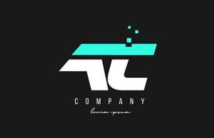 combinaison de logo de lettre alphabet ac ac en bleu et blanc. conception d'icônes créatives pour les entreprises et les entreprises vecteur