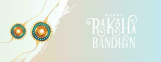 frère et sœur Festival de raksha bandhan vœux bannière vecteur