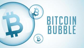 bitcoin crypto-monnaie bulle spéculation concept Contexte vecteur