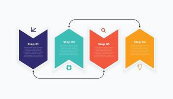 infographie modèle dans moderne disposition conception vecteur