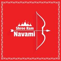 RAM navami arc et La Flèche vœux Contexte vecteur