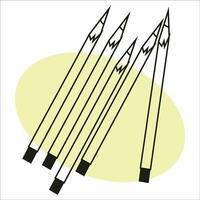des crayons, à bille des stylos, esquisser image. vecteur image, pour autocollants, des postes