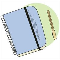 carnet de notes, bloc-notes, esquisser image. vecteur image, pour autocollants, des postes