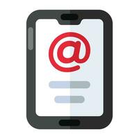 modifiable conception icône de mobile email vecteur