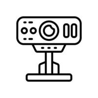 webcam icône. vecteur ligne icône pour votre site Internet, mobile, présentation, et logo conception.